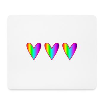 HEART. HEARTS. SAINT VALENTINE. LOVE. LOVE. CHRISTMAS - Mouse Pad (horizontal) - white - Front