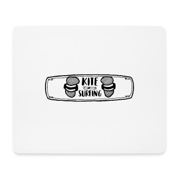 kitesurf - Tapis de souris (format paysage) - blanc - Devant