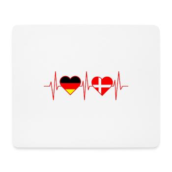 Puls Dänemark Nord Geschenk Spruch - Mousepad (Querformat) - Weiß - Vorne