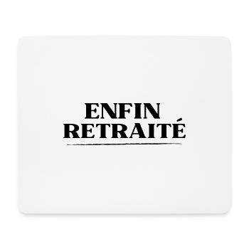 enfin retraité, retraite - Tapis de souris (format paysage) - blanc - Devant