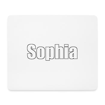 Sophia - (Name der Person) - Mousepad (Querformat) - Weiß - Vorne