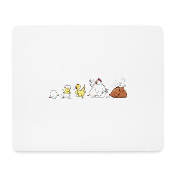 Evolution Of Chicken - Mouse Pad (horizontal) - white - Front