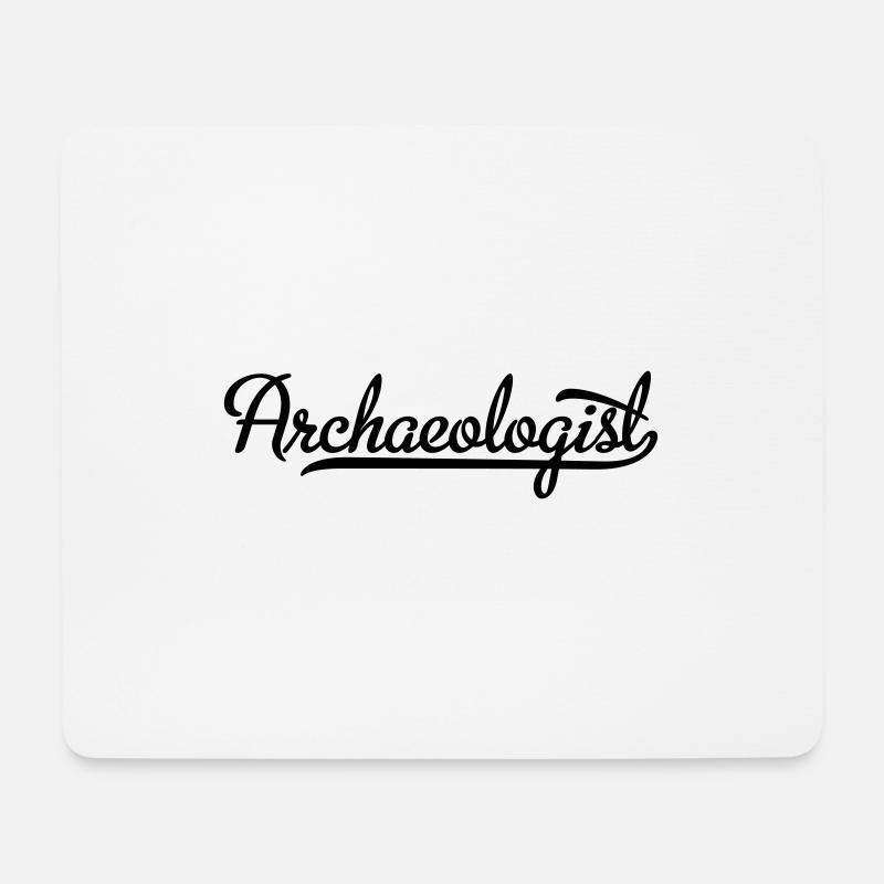 Archäologe - Mousepad (Querformat) - Weiß