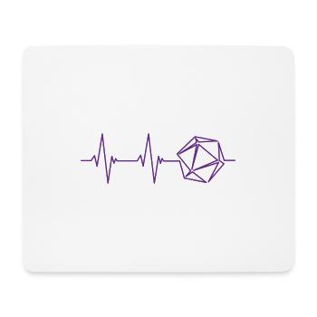 Puls Rollenspiel Nerd Geek Geschenk - Mousepad (Querformat) - Weiß - Vorne