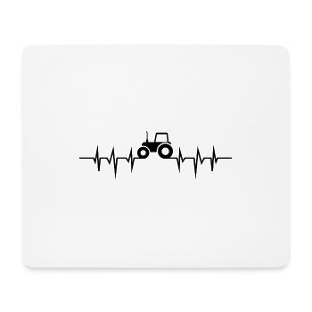 Puls Traktor Landwirt Geschenk - Mousepad (Querformat) - Weiß - Vorne