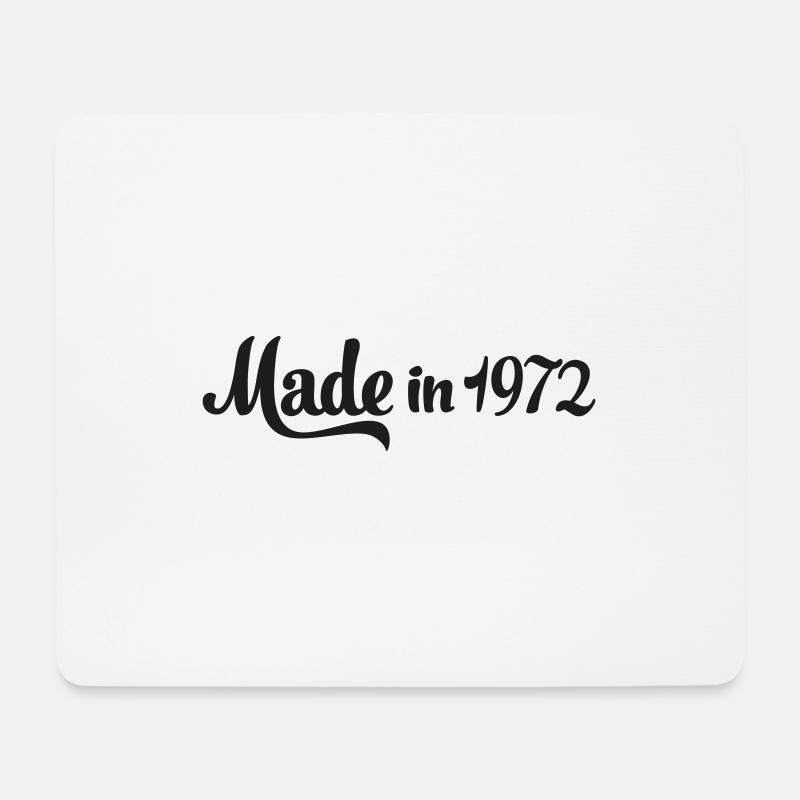 Made in 1972 - Mousepad (Querformat) - Weiß