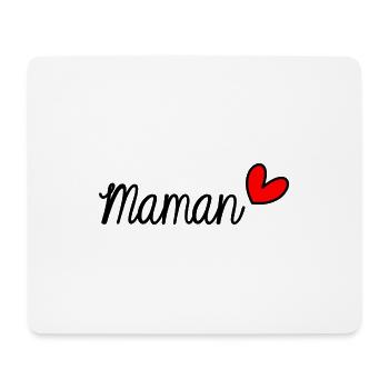 FÊTE DES MÈRES. BONNE FÊTE MAMAN. MAMAN. JE T'AIME - Tapis de souris (format paysage) - blanc - Devant
