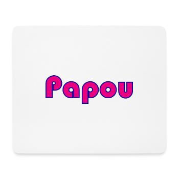 PAPOU. PAPA. FÊTE DES PÈRES. BONNE FÊTE PAPA - Tapis de souris (format paysage) - blanc - Devant