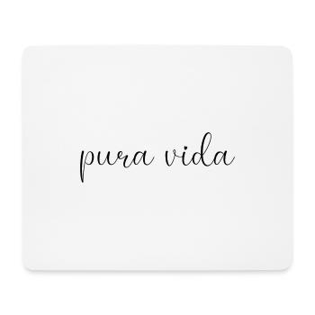 Pura Vida - Tapis de souris (format paysage) - blanc - Devant