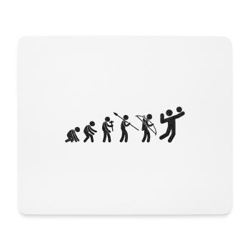 Evolution Volleyball Black Grunge - Mousepad (Querformat) - Weiß - Vorne