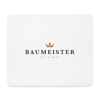 Baumeister Original Familienlogo - Mousepad (Querformat) - Weiß - Vorne