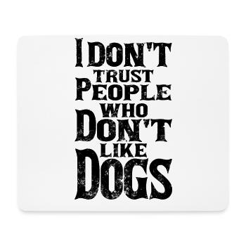 chiens aiment - Tapis de souris (format paysage) - blanc - Devant