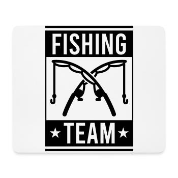 fishing crew - Mouse Pad (horizontal) - white - Front