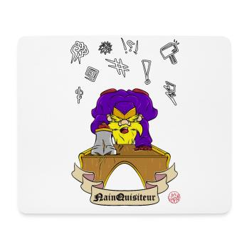 Dwarf Inquisitor - Dwarf Quisitor - Mouse Pad (horizontal) - white - Front
