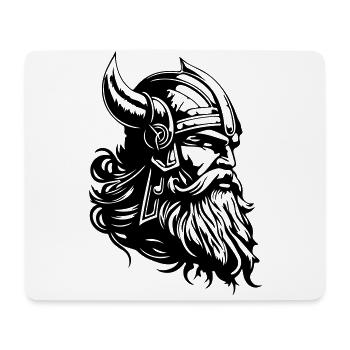 Viking Head Warrior Viking - Tapis de souris (format paysage) - blanc - Devant