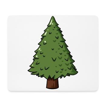 Idée cadeau de forestier de sapin - Tapis de souris (format paysage) - blanc - Devant