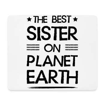 Best Sister Saying - Mouse Pad (horizontal) - white - Front