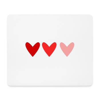 MUTTERTAG. SCHÖNEN MUTTERTAG. MAMA. HERZ - Mousepad (Querformat) - Weiß - Vorne