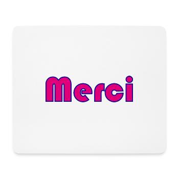 MERCI. MAÎTRESSE. MAÎTRE. MERCI MAÎTRESSE - Tapis de souris (format paysage) - blanc - Devant