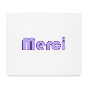 MERCI. MAÎTRESSE. MAÎTRE. MERCI MAÎTRESSE - Tapis de souris (format paysage) - blanc - Devant