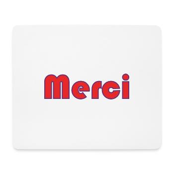 MERCI. MAÎTRESSE. MAÎTRE. MERCI MAÎTRESSE - Tapis de souris (format paysage) - blanc - Devant