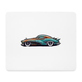 Voiture / Véhicule / Voiture de tourisme / Mobile / Ancienne / Conduite - Tapis de souris (format paysage) - blanc - Devant