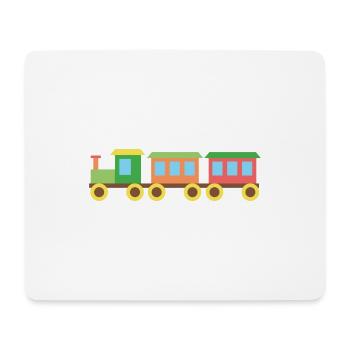 Spielzeug Zug - Mousepad (Querformat) - Weiß - Vorne