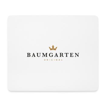 Baumgarten Original Familienlogo - Mousepad (Querformat) - Weiß - Vorne