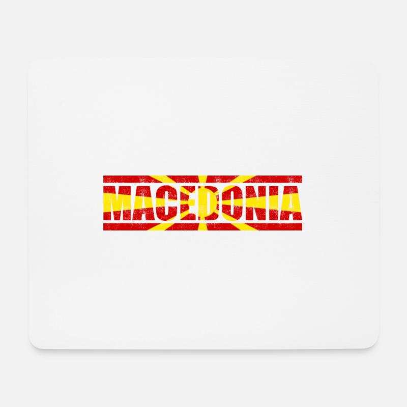 Mazedonien - Mousepad (Querformat) - Weiß