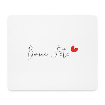 FÊTE DES PÈRES. BONNE FÊTE PAPA. PAPA. BONNE FÊTE - Tapis de souris (format paysage) - blanc - Devant