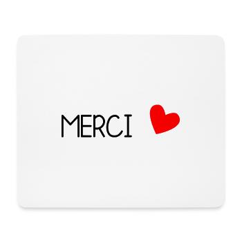 MERCI. THANKS. THANK YOU. ANNIVERSAIRE. NAISSANCE. - Tapis de souris (format paysage) - blanc - Devant