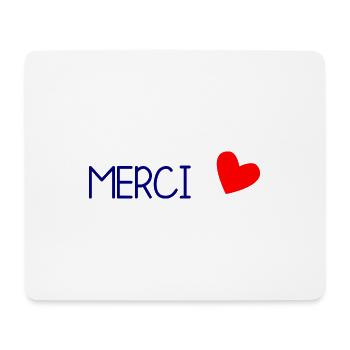 MERCI. MAÎTRESSE. MAÎTRE. MERCI MAÎTRESSE - Tapis de souris (format paysage) - blanc - Devant