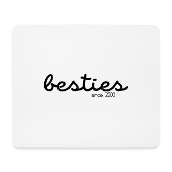 besties since 2000 - Mousepad (Querformat) - Weiß - Vorne