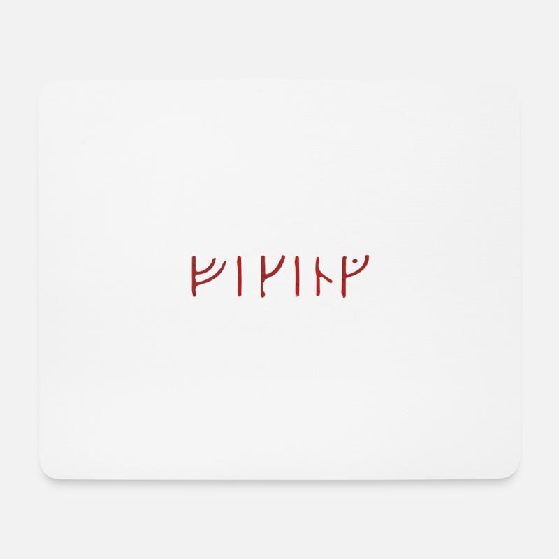 Viking runic - Mousepad (Querformat) - Weiß