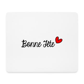 BONNE FÊTE. FÊTE DES MÈRES. FÊTE DES PÈRES. FÊTE - Tapis de souris (format paysage) - blanc - Devant