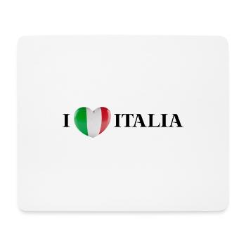 Italien Geschenkidee I love Italia italienisch - Mousepad (Querformat) - Weiß - Vorne