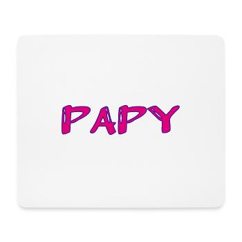 PAPY. FÊTE DES PÈRES. BONNE FÊTE PAPY. JE T'AIME. - Tapis de souris (format paysage) - blanc - Devant