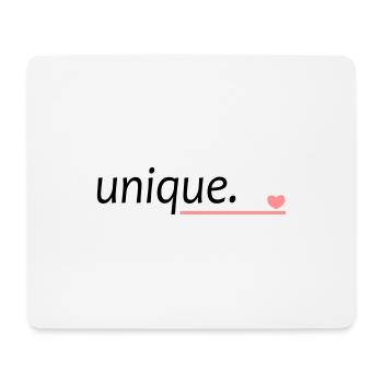 unique unique saying - Mouse Pad (horizontal) - white - Front