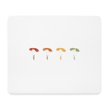 Fallschirmspringer Fallschirm Fallschirmspringen - Mousepad (Querformat) - Weiß - Vorne