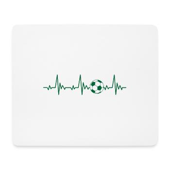 Puls Ball Sport Fußball Trainer - Mousepad (Querformat) - Weiß - Vorne