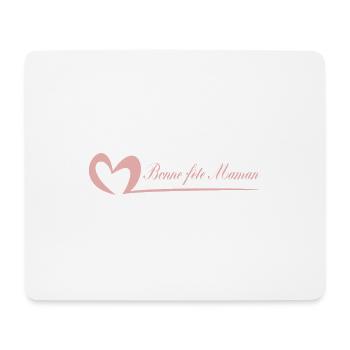 FÊTE DES MÈRES. BONNE FÊTE MAMAN. JE T'AIME MAMAN. - Tapis de souris (format paysage) - blanc - Devant