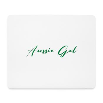 Aussie Gal - Mouse Pad (horizontal) - white - Front