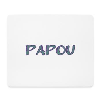 PAPOU. PAPA. FÊTE DES PÈRES. BONNE FÊTE PAPA - Tapis de souris (format paysage) - blanc - Devant