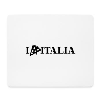 Italie Pizza I LOVE ITALIA Idée cadeau - Tapis de souris (format paysage) - blanc - Devant