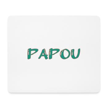 PAPOU. PAPA. FÊTE DES PÈRES. BONNE FÊTE PAPA - Tapis de souris (format paysage) - blanc - Devant
