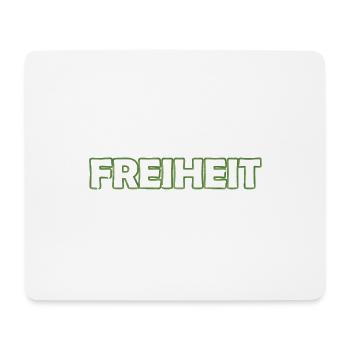 Freiheit - Mousepad (Querformat) - Weiß - Vorne