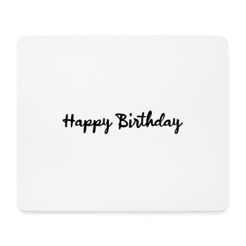 HAPPY BIRTHDAY. JOYEUX ANNIVERSAIRE. ANNIVERSAIRE. - Tapis de souris (format paysage) - blanc - Devant