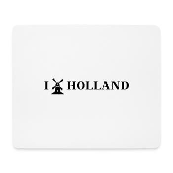 Niederlande I LOVE HOLLAND Geschenkidee Windmühle - Mousepad (Querformat) - Weiß - Vorne