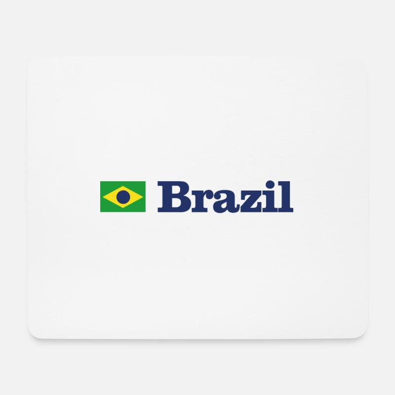Brazil - Mouse Pad (horizontal) - white