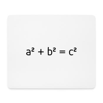Math Theorem of Pythagoras Gift Idea Formula - Mouse Pad (horizontal) - white - Front